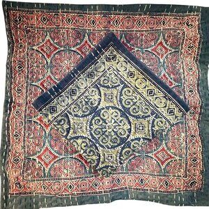 Polo Decorative Pillow Covers Set Of 2 Handcrafted Kantha Stitch 18" x 18" Boho
